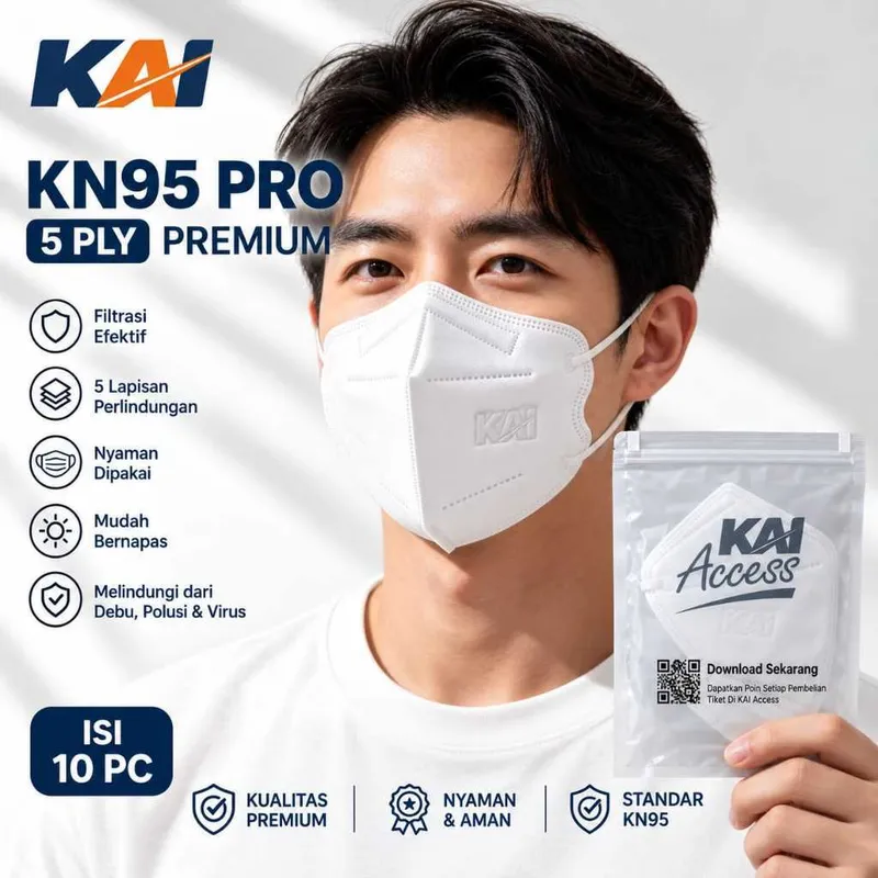 MASKER KN95 5PLY EARLOOP ICARE ONECARE CHASA DISPOSABLE MASK KN 95 5 PLY