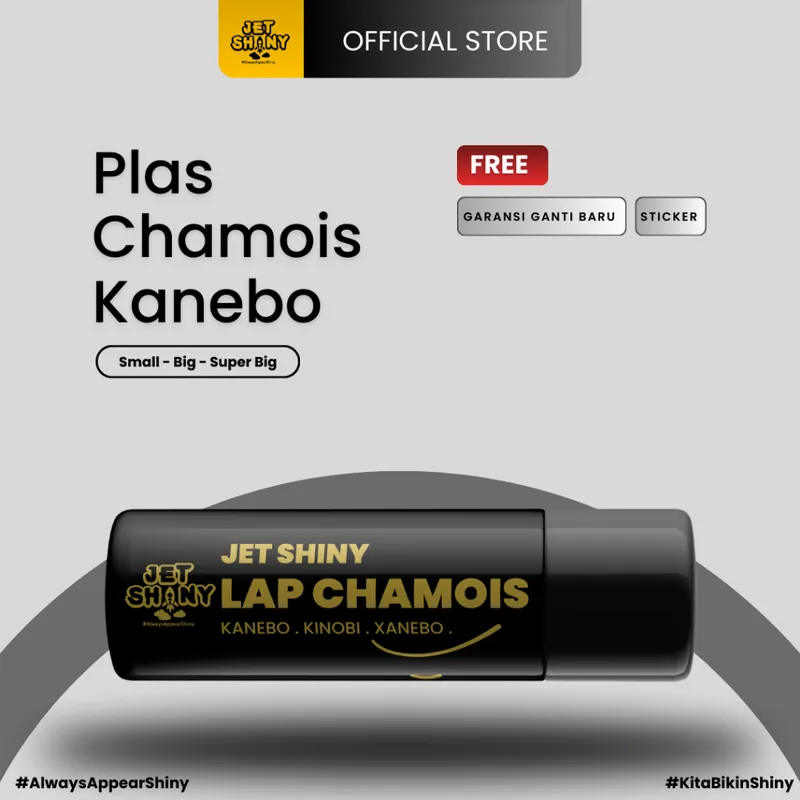 Jet Shiny Kanebo | Lap Chamois | Plas | Kain Pengering Berserat | Kinobi - Xanebo